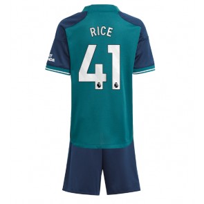 Arsenal Declan Rice #41 Replica Third Stadium Kit for Kids 2023-24 Short Sleeve (+ pants)